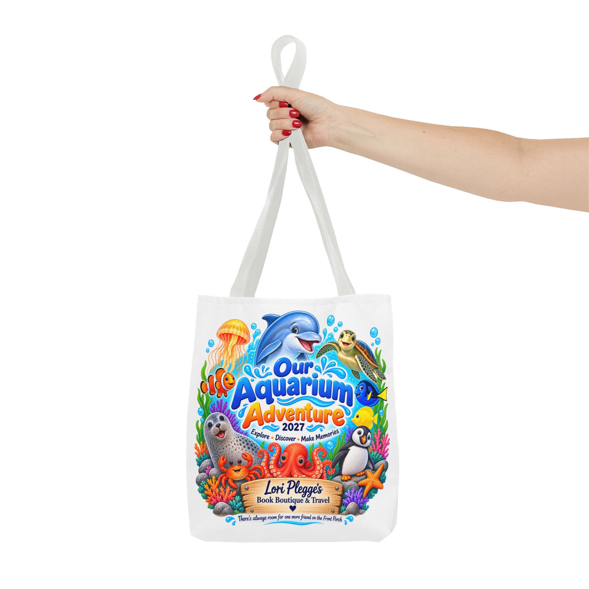 Our Aquarium Adventure 2027 Tote Bag — Kids' Sea Life Field Trip Bag