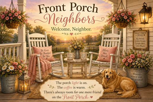 🪑Welcome to Front Porch Neighbors: A Place for Stories, Memories & Inspiration