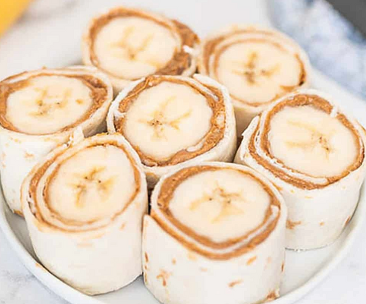🍌 Peanut Butter & Banana Roll-Ups