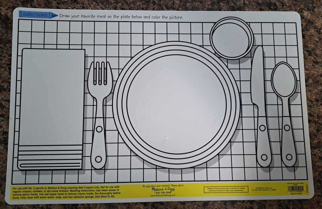 Kid's Fun Learning Table Placemats