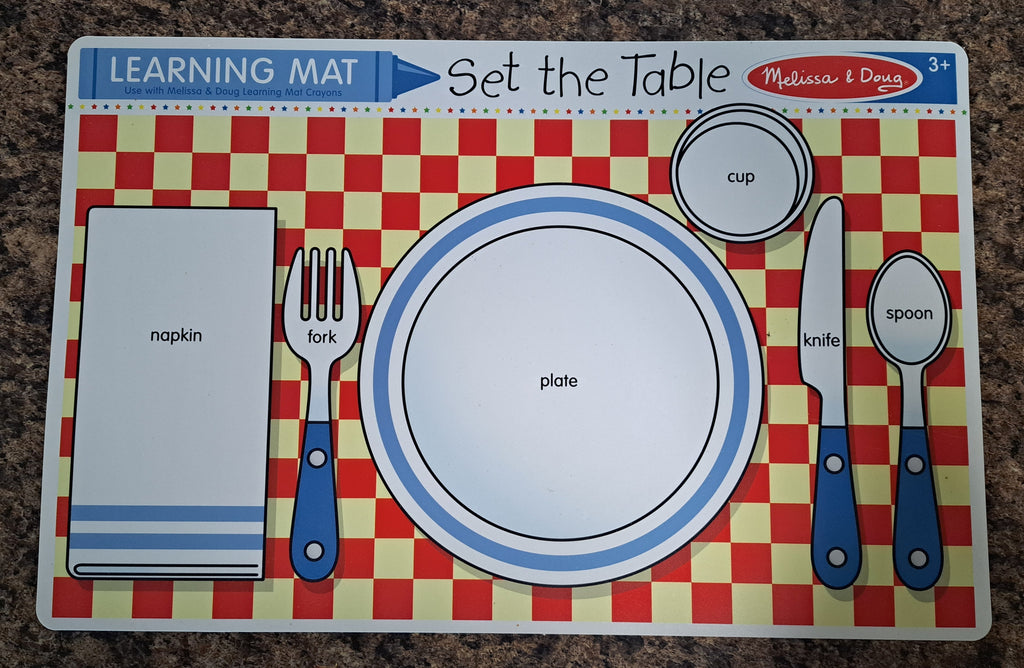 Kid's Fun Learning Table Placemats