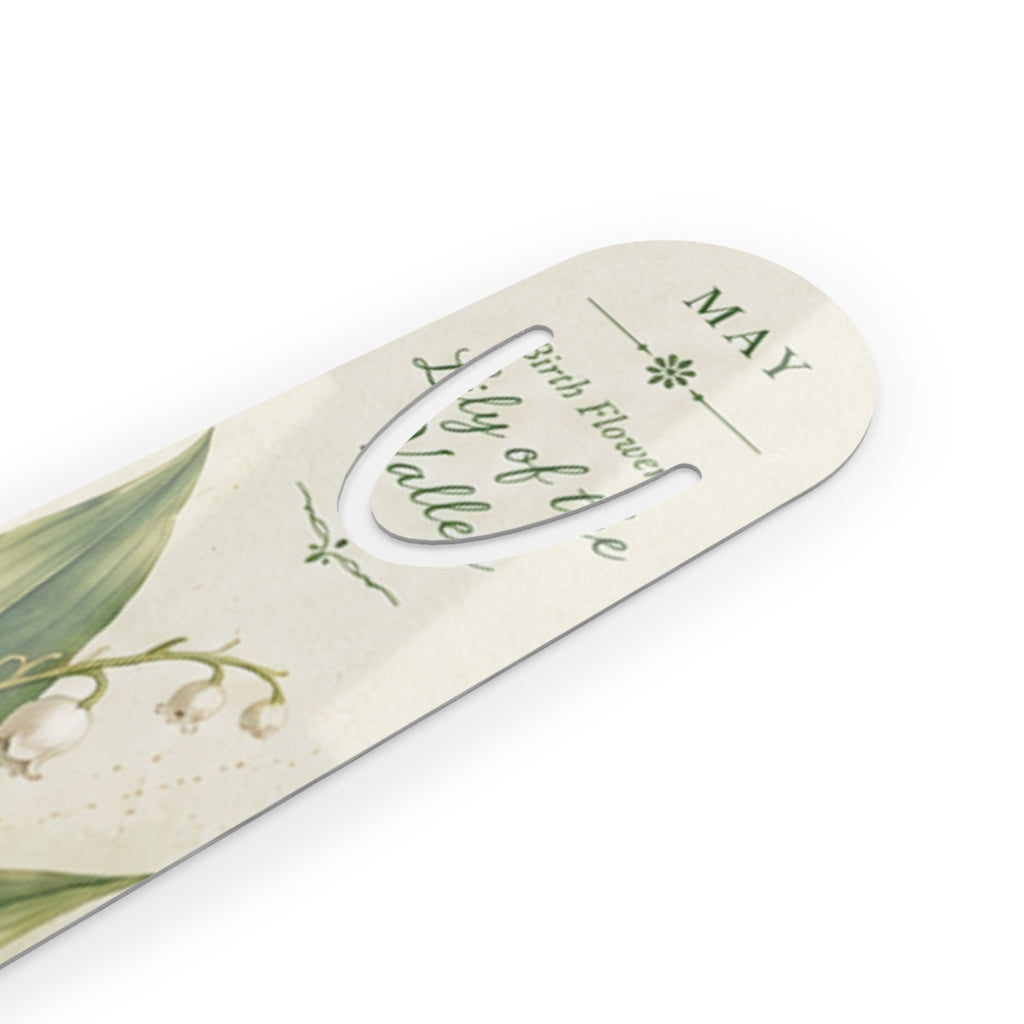 Bookmark (e) - May Lily of the Valley Metal  — Botanical Birth Flower Gift