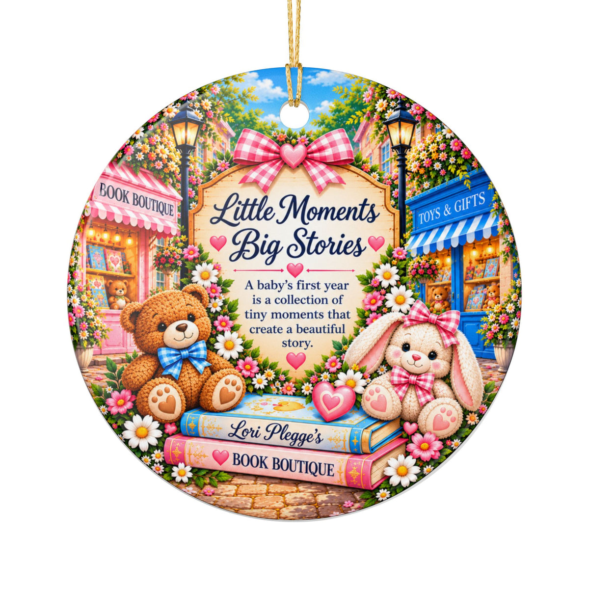 Baby’s First Chapter Double-Sided Keepsake Ornament