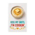 Well Butter My Butt — "Kiss My Grits, I'm Cookin'" Waffle Weave Kitchen Towel