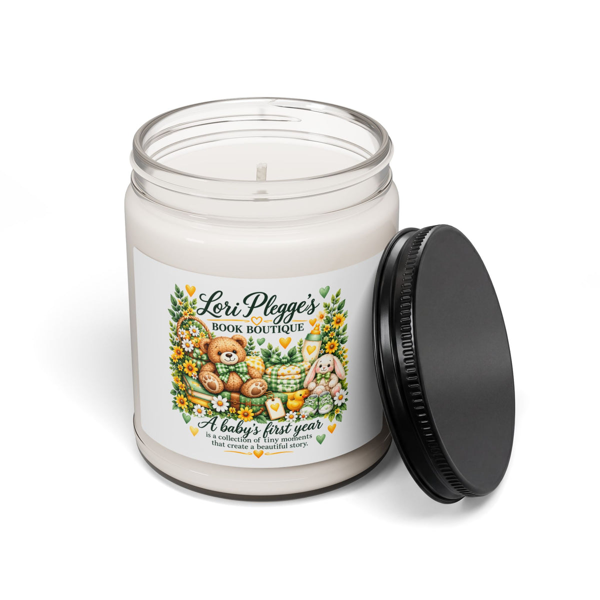 Baby's First Chapter Keepsake Candle – Green and Yellow