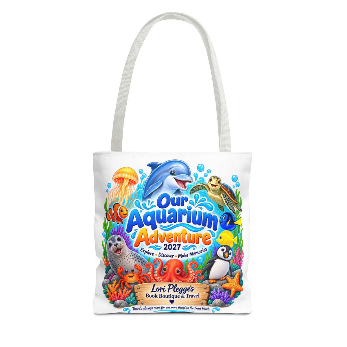 Our Aquarium Adventure 2027 Tote Bag — Kids' Sea Life Field Trip Bag