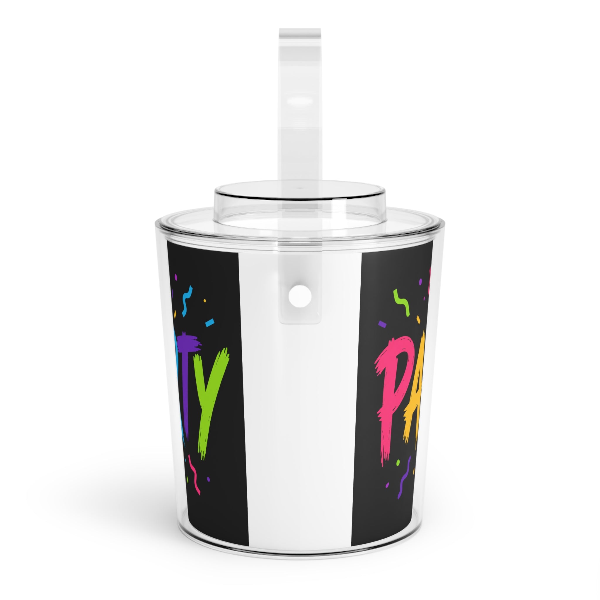 Great Ideas for Special Occasions January - December - Party Ice Bucket with Tongs – Colorful Confetti Beverage Cooler