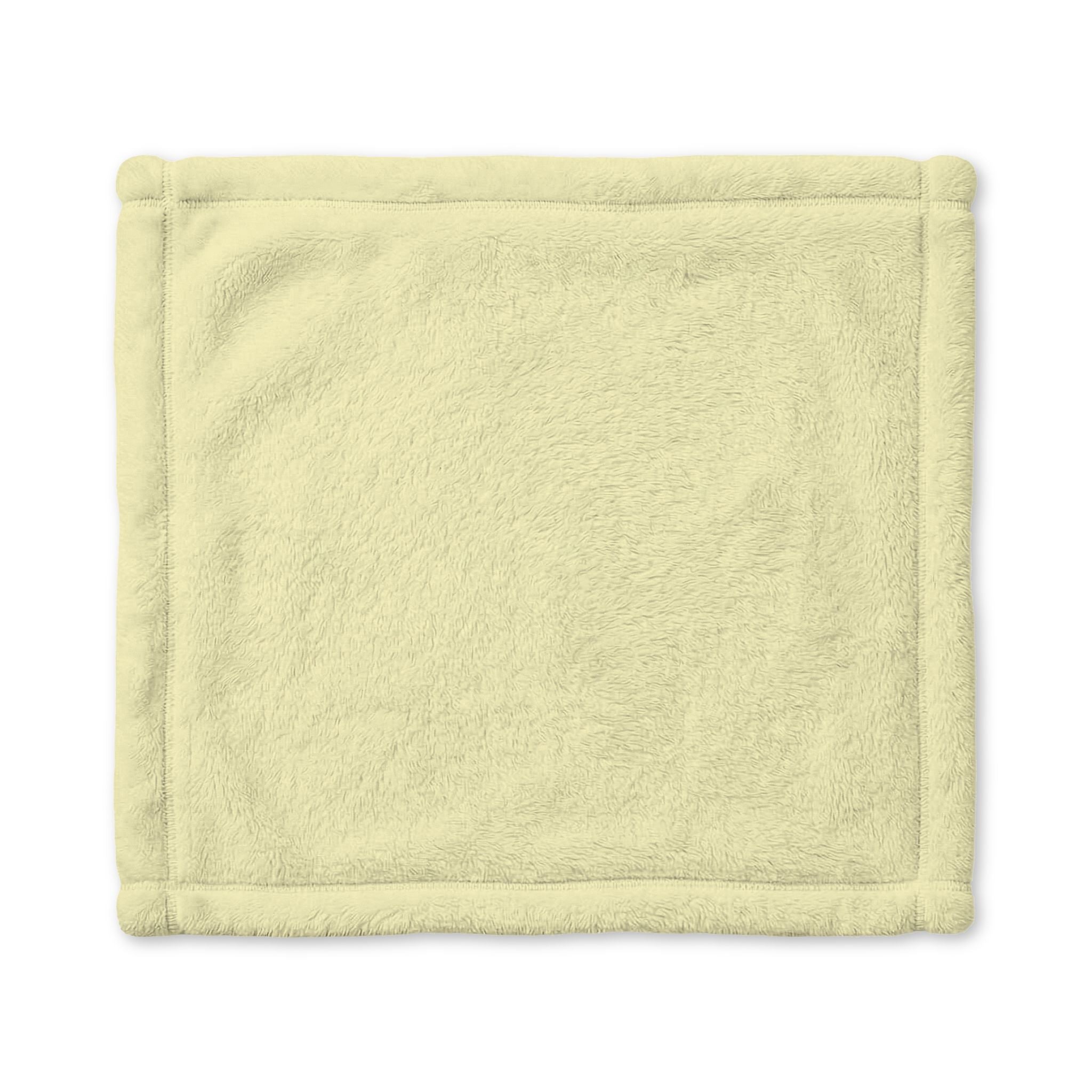 Baby Lovey Blanket — "Hello I'm New Here" Plush Minky Security Blanket with Cute Chick Design
