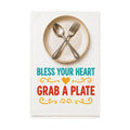 Well Butter My Butt – "Bless Your Heart, Grab a Plate" Waffle Weave Dish Towel
