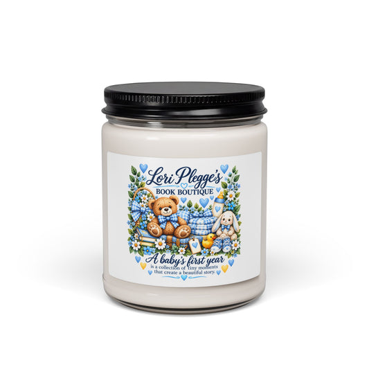 A Baby’s First Chapter Keepsake Candle - Blue