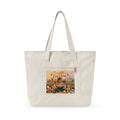 Babysitter Fall Harvest Zippered Canvas Tote Bag – Thanksgiving Pumpkin Patch Market Tote