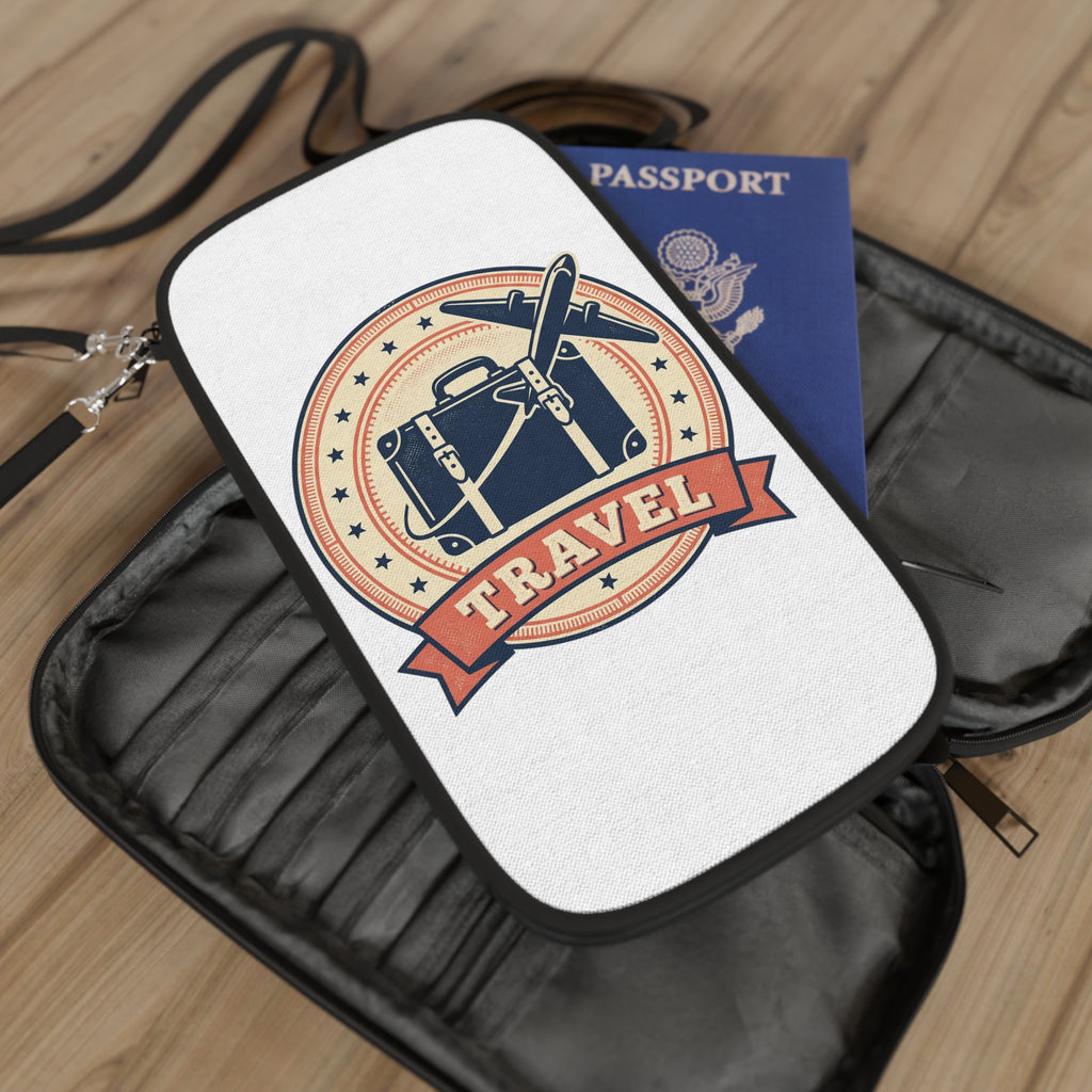 How to Become a House Sitter - Travel Passport Wallet — Vintage Suitcase & Airplane Design