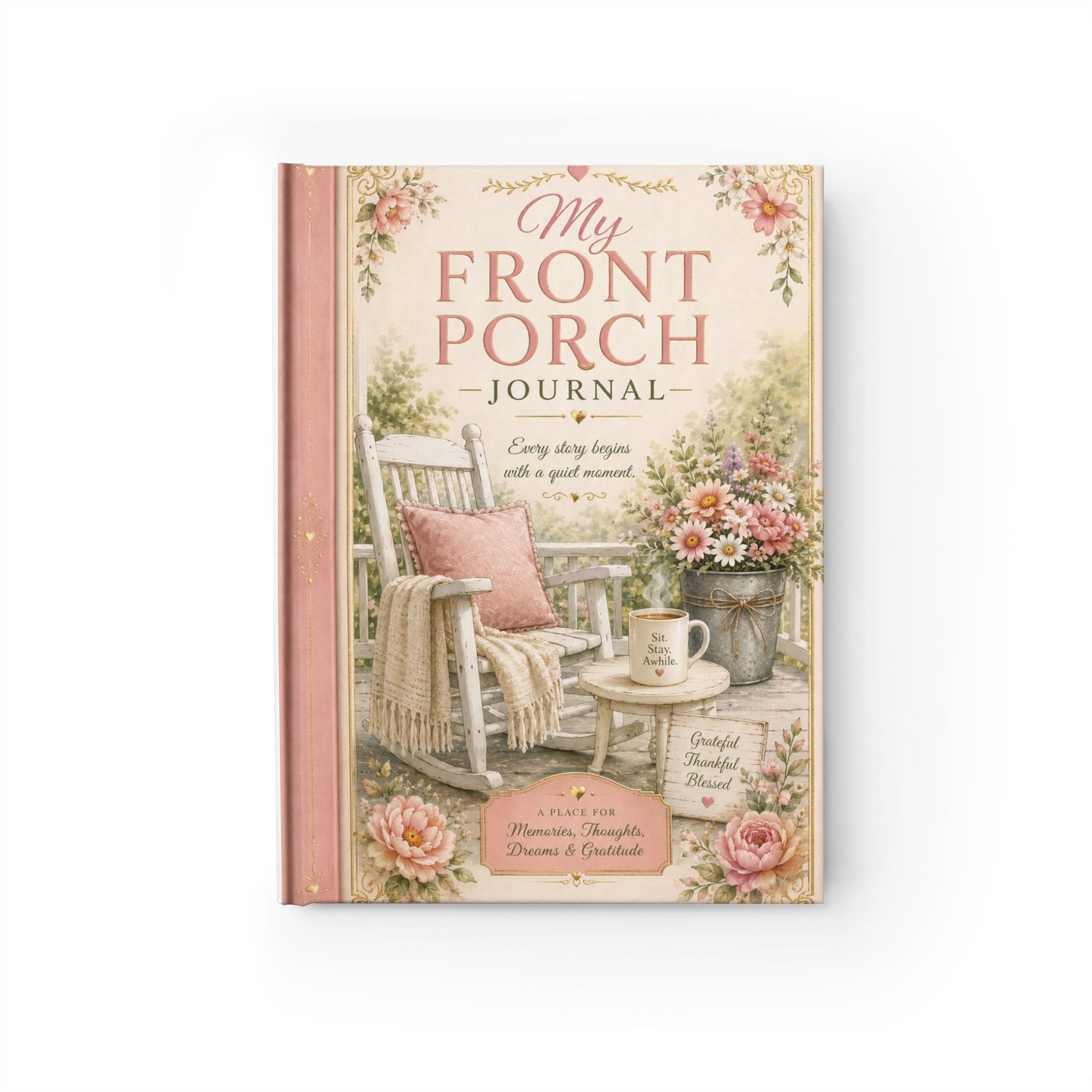 "Lori's Front Porch" Rustic Southern Keepsake Journal (Ruled)