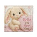 Baby Lovey Blanket - "Hello I'm New Here" – Baby Security Blanket