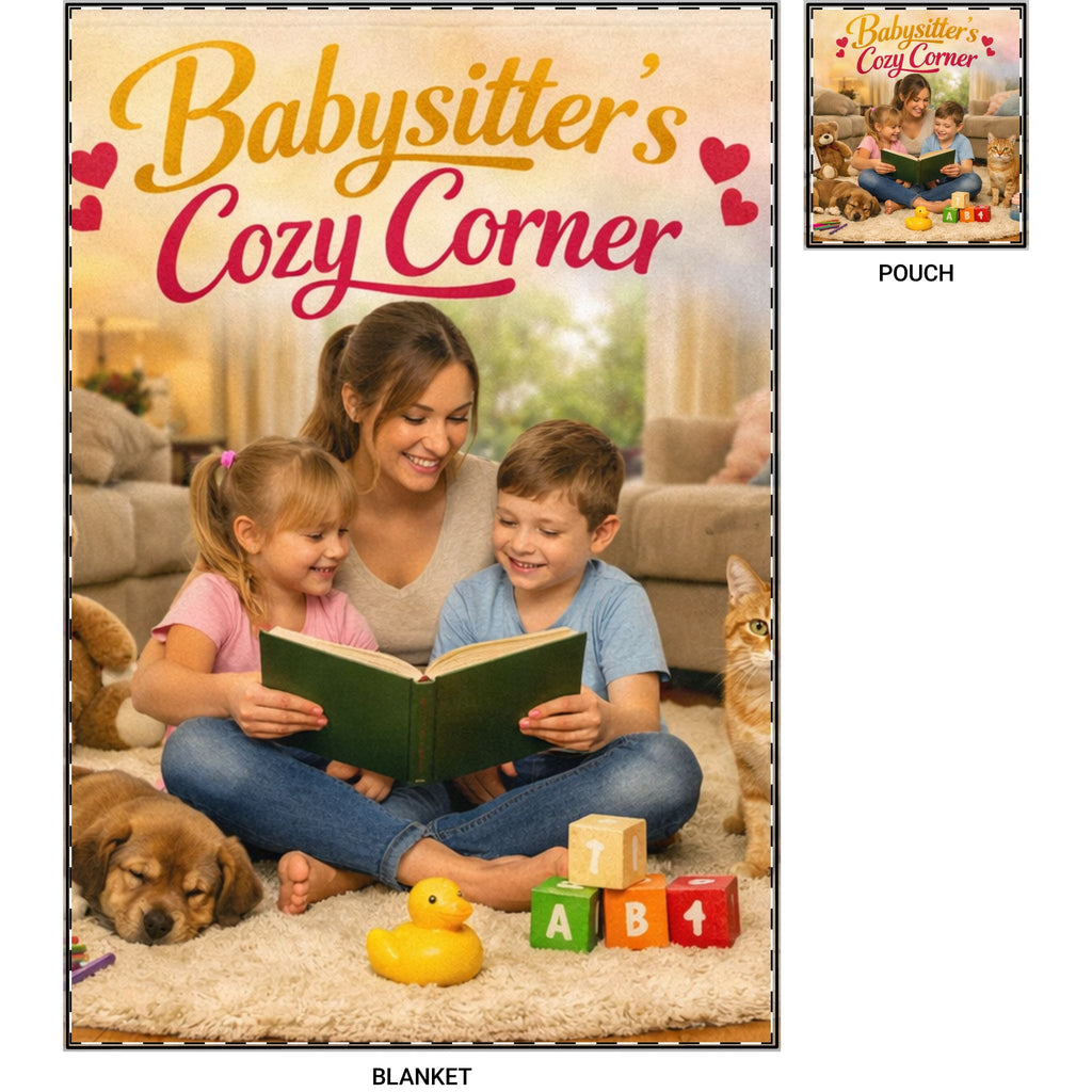 Babysitter Activity - Cozy Corner Travel Blanket with Pouch