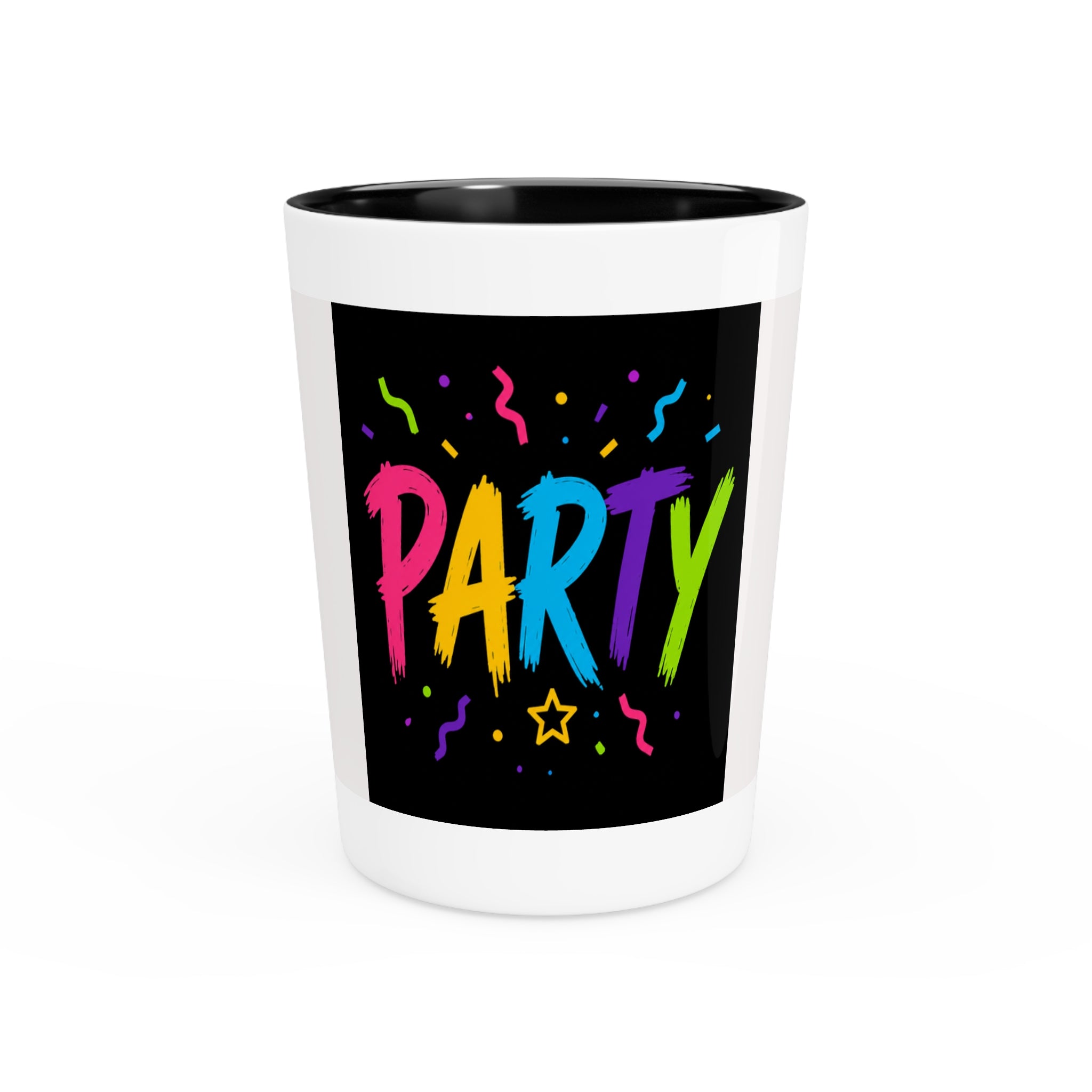 Great Ideas for Special Occasions January - December - Party Shot Glass — Colorful Confetti Party Shooter Glass