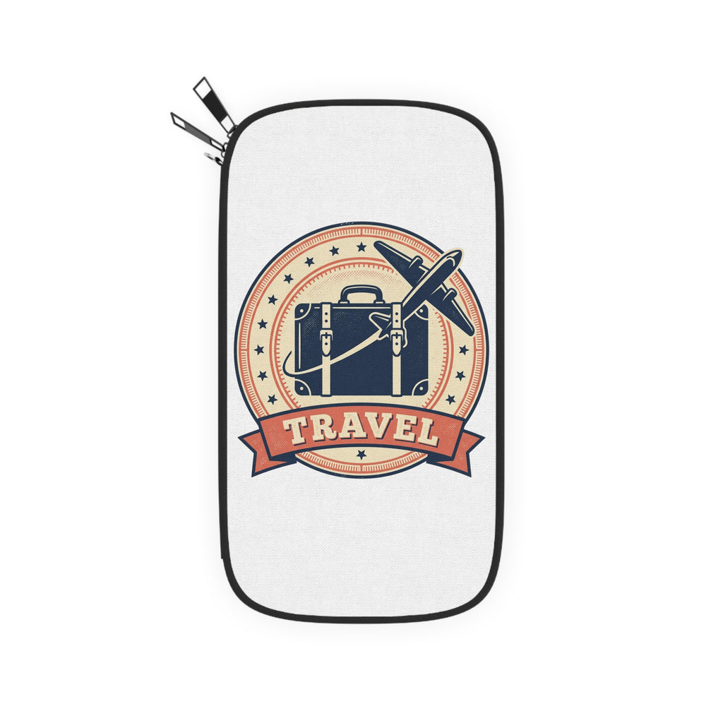 How to Become a House Sitter - Travel Passport Wallet — Vintage Suitcase & Airplane Design