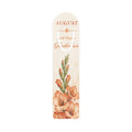 Bookmark (h) - August Birth Flower Gladiolus  — Floral Metal Page Marker