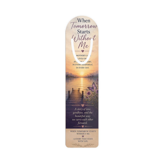 When Tomorrow Starts Without Me Memorial Bookmark – Sympathy Keepsake with Poem & Sunset Scene