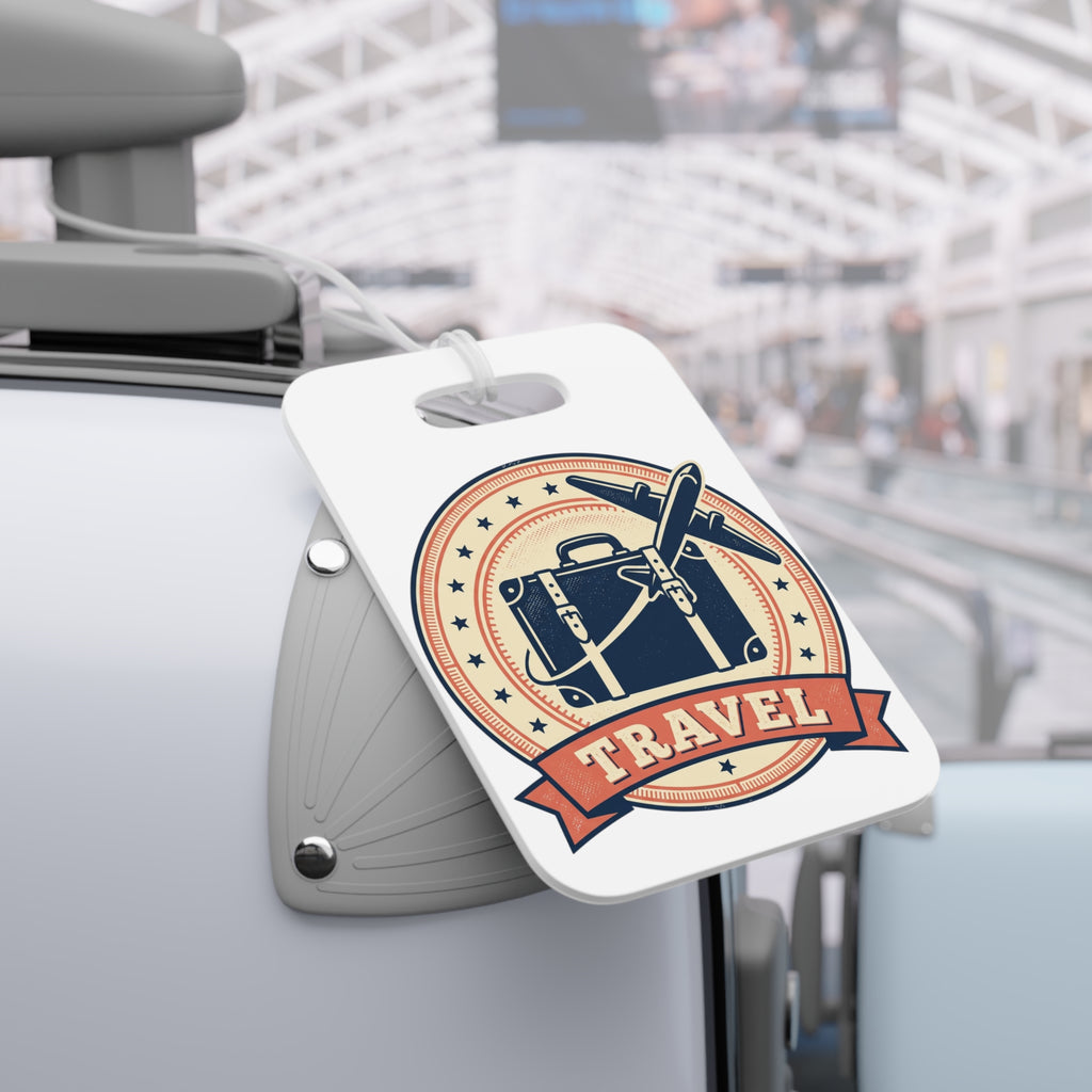 How to Become a House Sitter - Vintage Travel Luggage Tag – Retro Suitcase & Airplane ID Tag