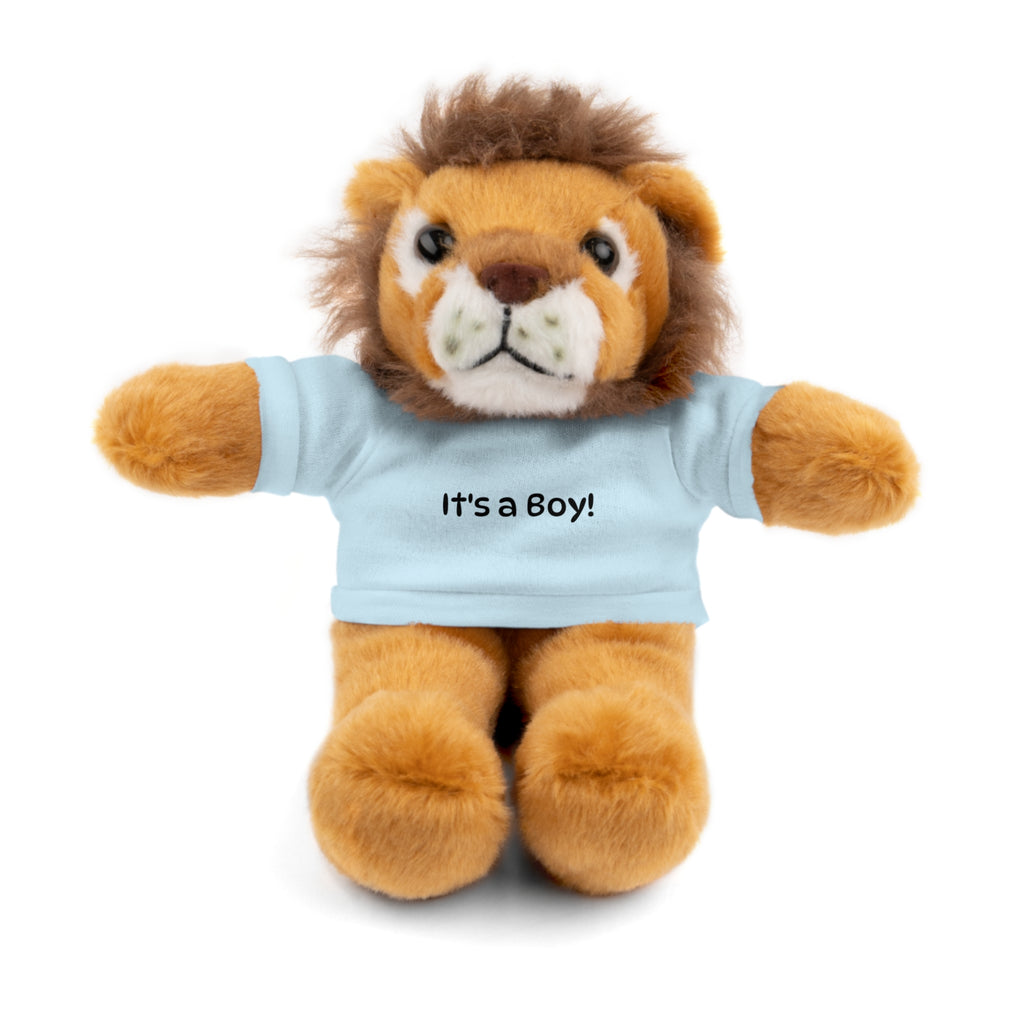Baby Stuffed Animal Plush Bear with "It's a Boy!" Tee — New Baby Announcement Gift