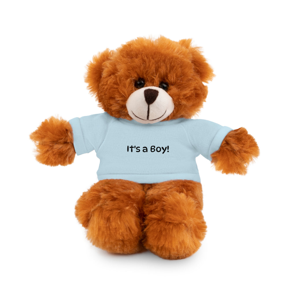 Baby Stuffed Animal Plush Bear with "It's a Boy!" Tee — New Baby Announcement Gift