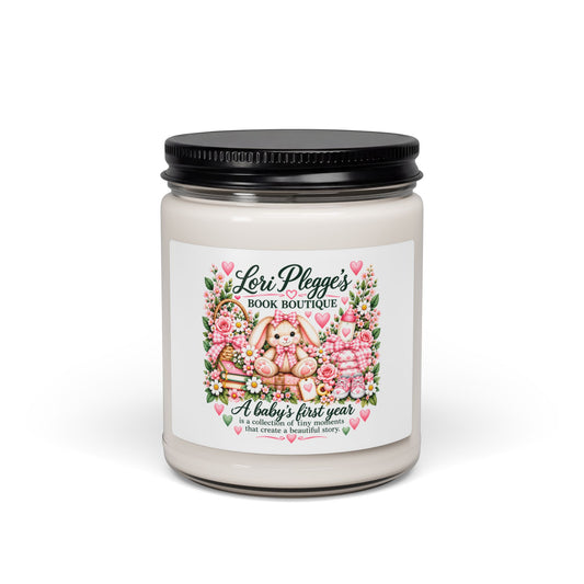 A Baby’s First Chapter Keepsake Candle - Pink