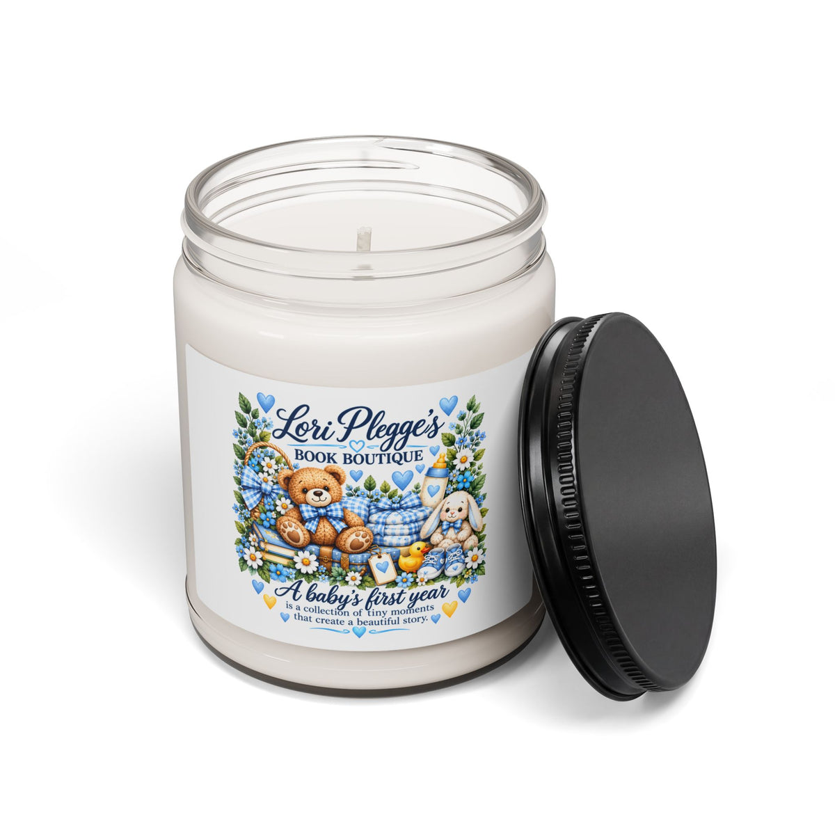 A Baby’s First Chapter Keepsake Candle - Blue