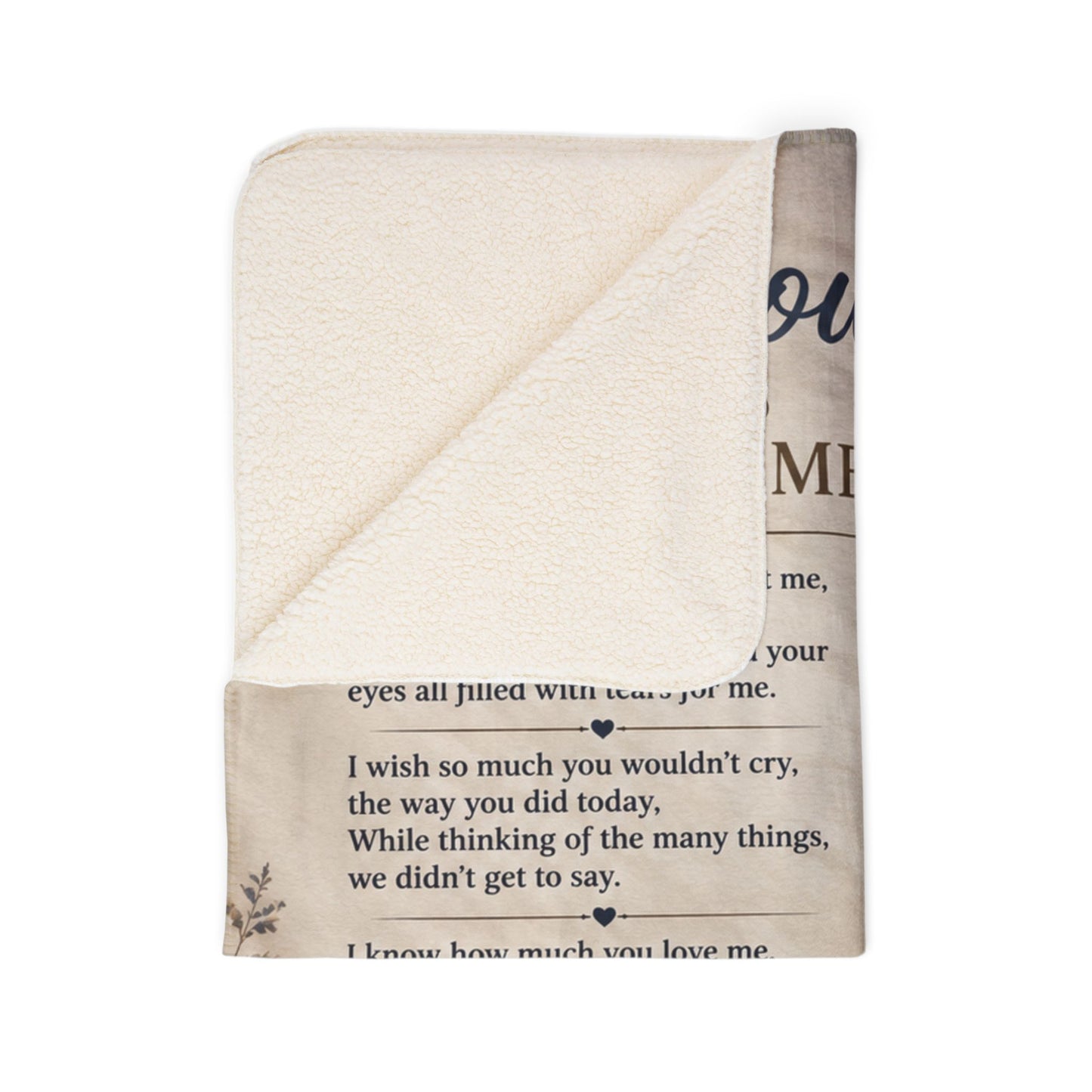 "When Tomorrow Starts Without Me" - Fleece Sherpa Blanket —Memorial Sunset Throw