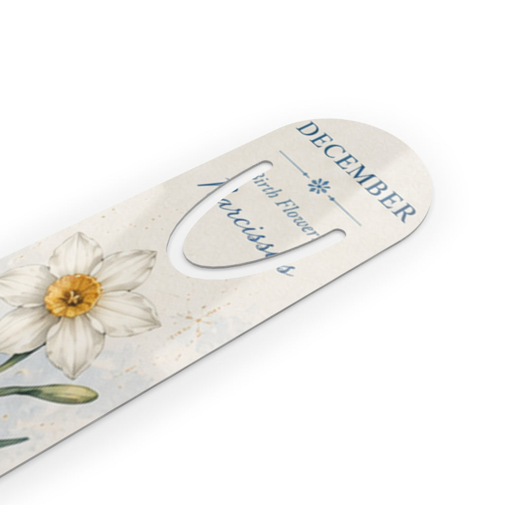 Bookmark (l) - December Narcissus — Floral Birth Month Bookmark