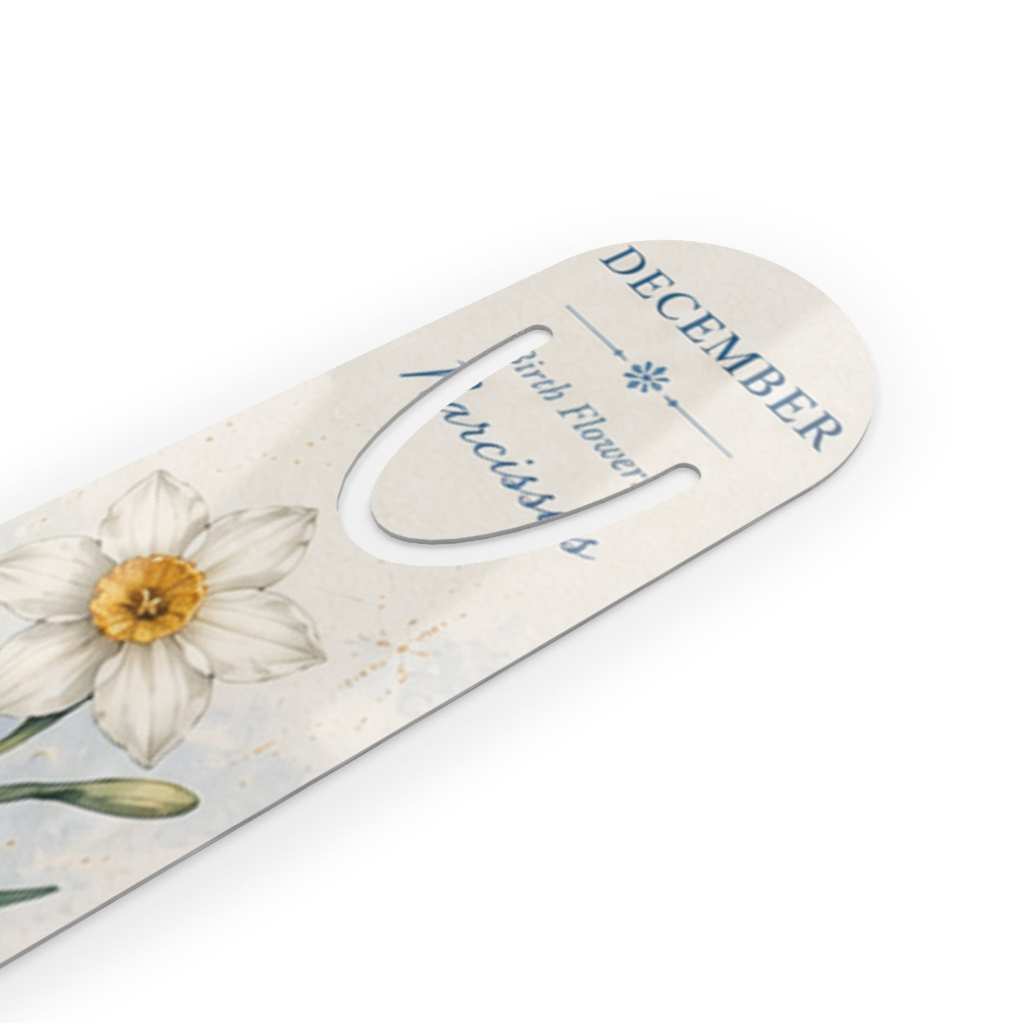 Bookmark (l) - December Narcissus — Floral Birth Month Bookmark