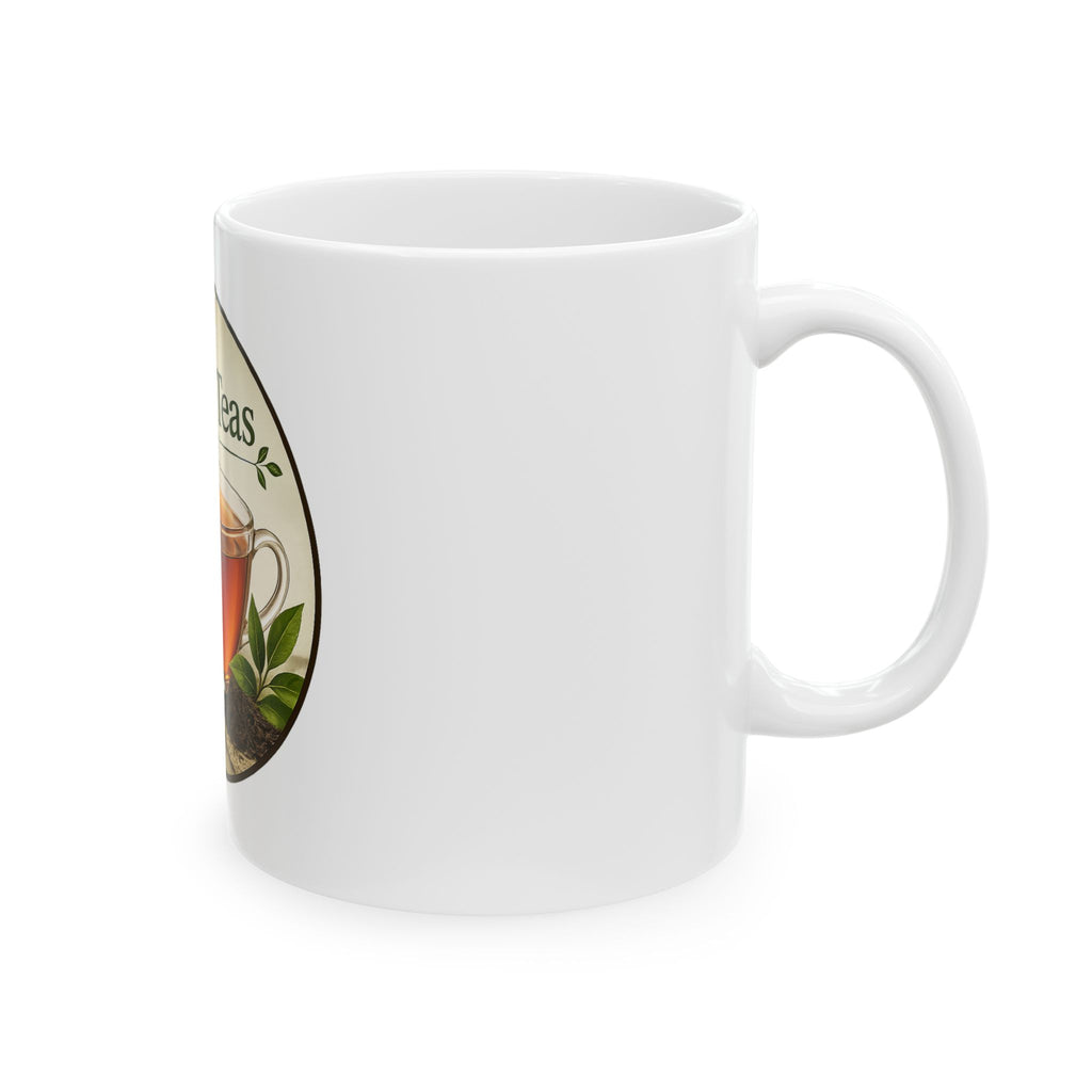 Joes N' Teas Coffee Ceramic Mug, (11oz, 15oz)