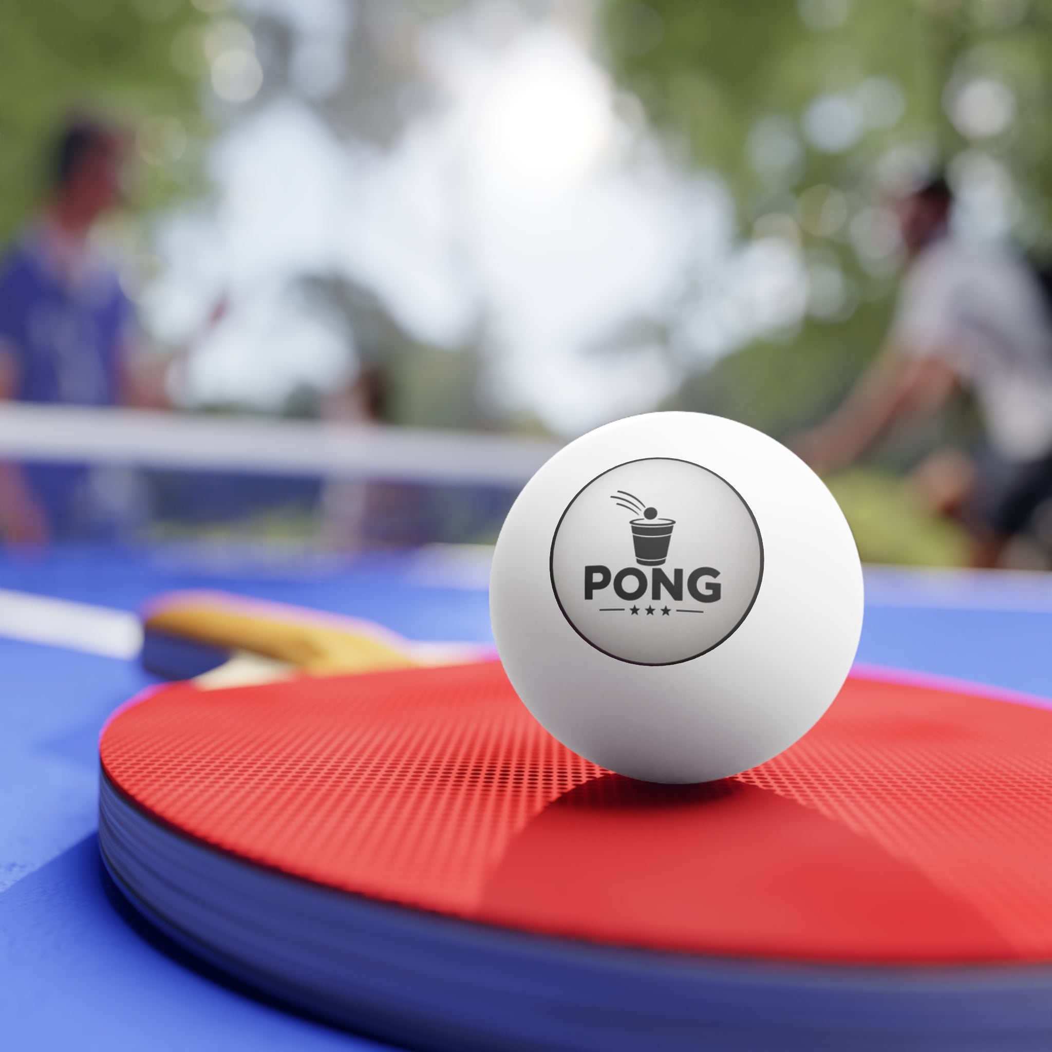 Great Ideas for Special Occasions January - December Beer Pong Balls (6-Pack) — Printed 'PONG' Logo Party Ping Pong Balls