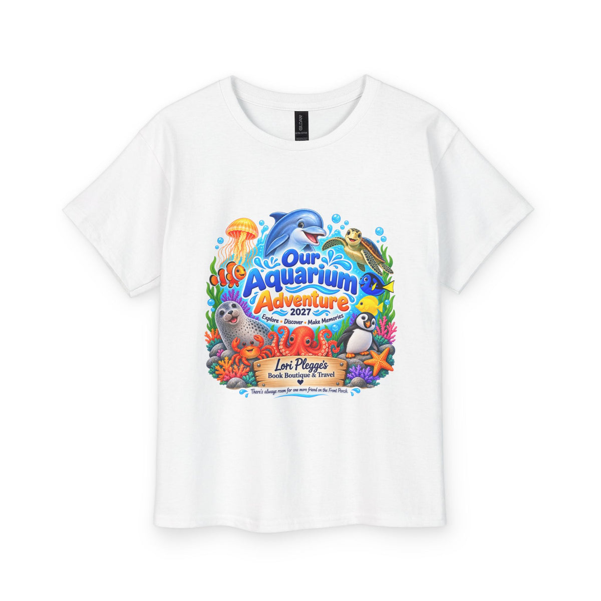 Kids' Aquarium Adventure Tee – "Our Aquarium Adventure" School Trip Souvenir