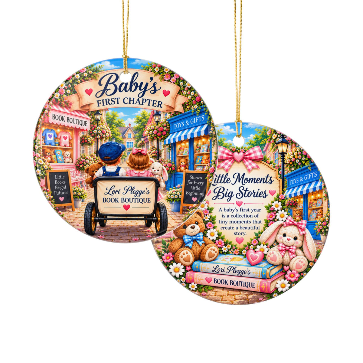 Baby’s First Chapter Double-Sided Keepsake Ornament