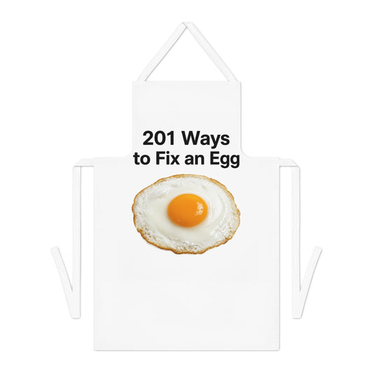 Apron — "201 Ways to Fix an Egg" Funny Breakfast Cooking Apron