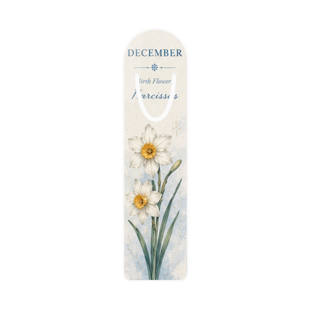 Bookmark (l) - December Narcissus — Floral Birth Month Bookmark
