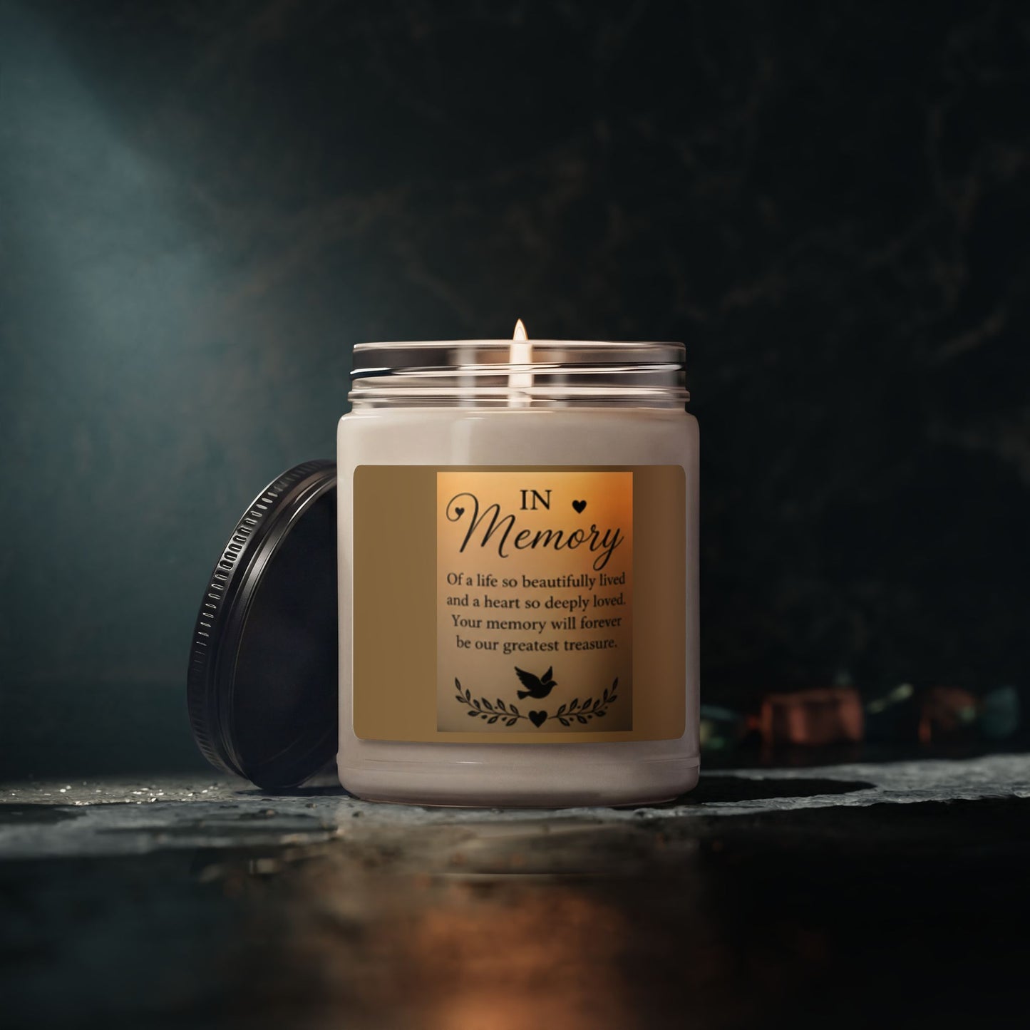 When Tomorrow Starts Without Me - Memorial Scented Soy Candle — "In Memory" Tribute Jar (9 oz)