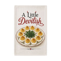 201 Ways to Fix an Egg - "A Little Devilish" Deviled Eggs Waffle Weave Tea Towel