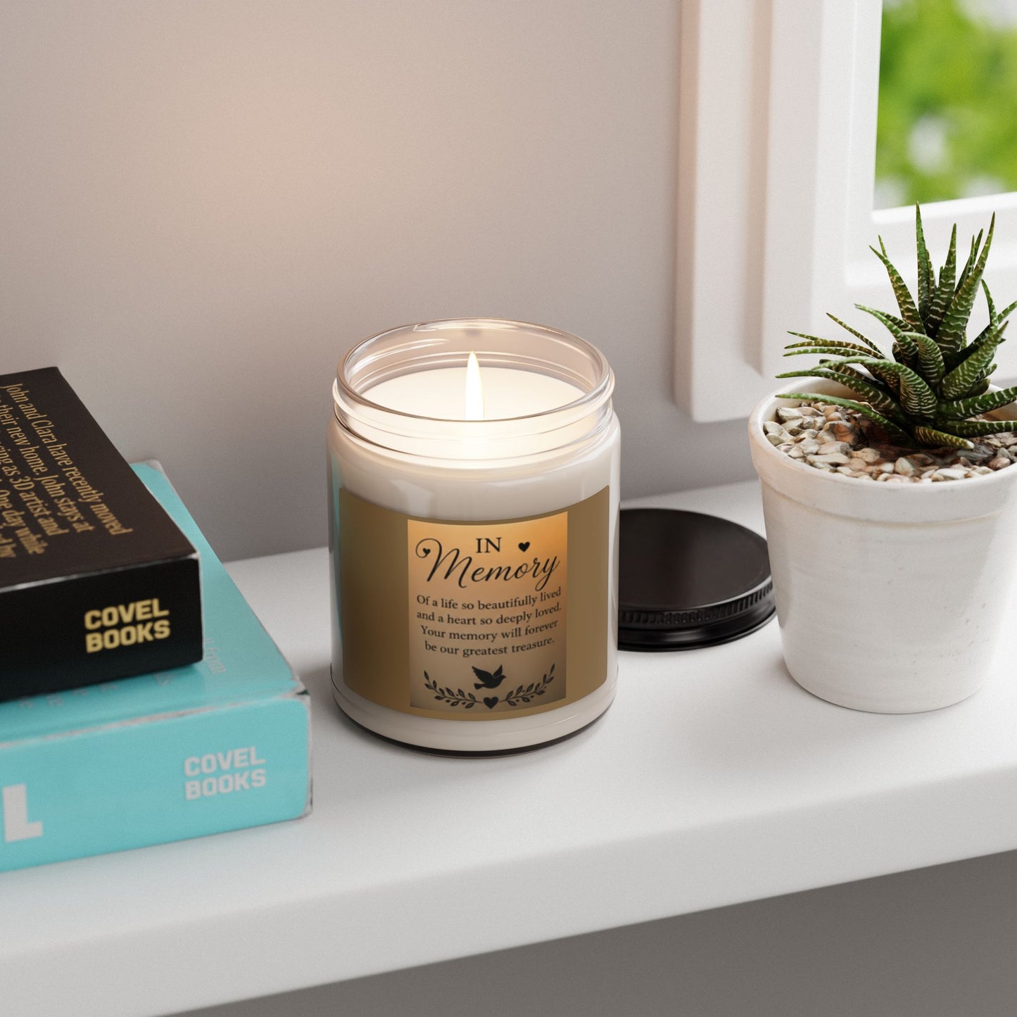 When Tomorrow Starts Without Me - Memorial Scented Soy Candle — "In Memory" Tribute Jar (9 oz)