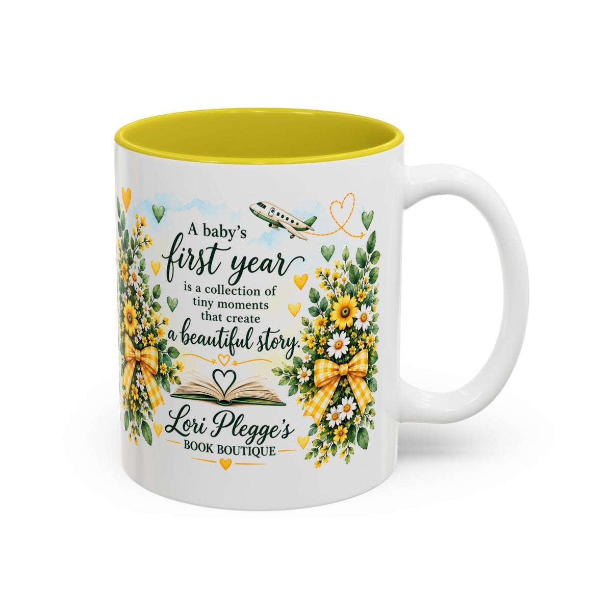 Baby's First Chapter Keepsake Mugs - Green & Yellow