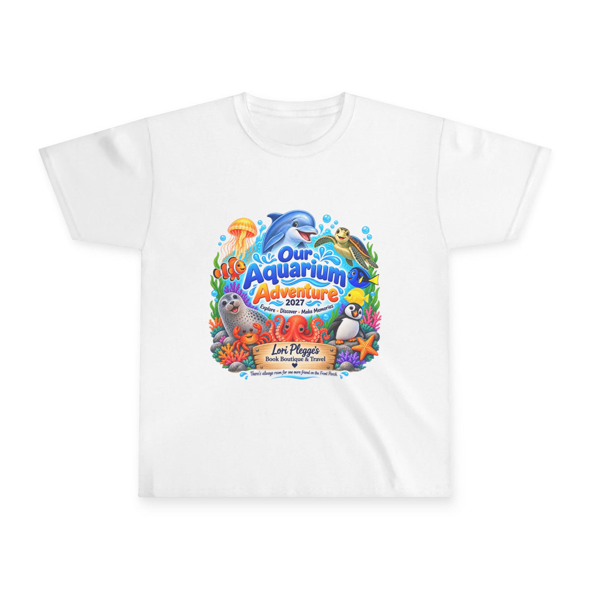 Kids' Aquarium Adventure Tee – "Our Aquarium Adventure" School Trip Souvenir