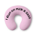 Baby Nursing Pillow Cover — Pink "I'm Hungry" Nursing Support Slipcover