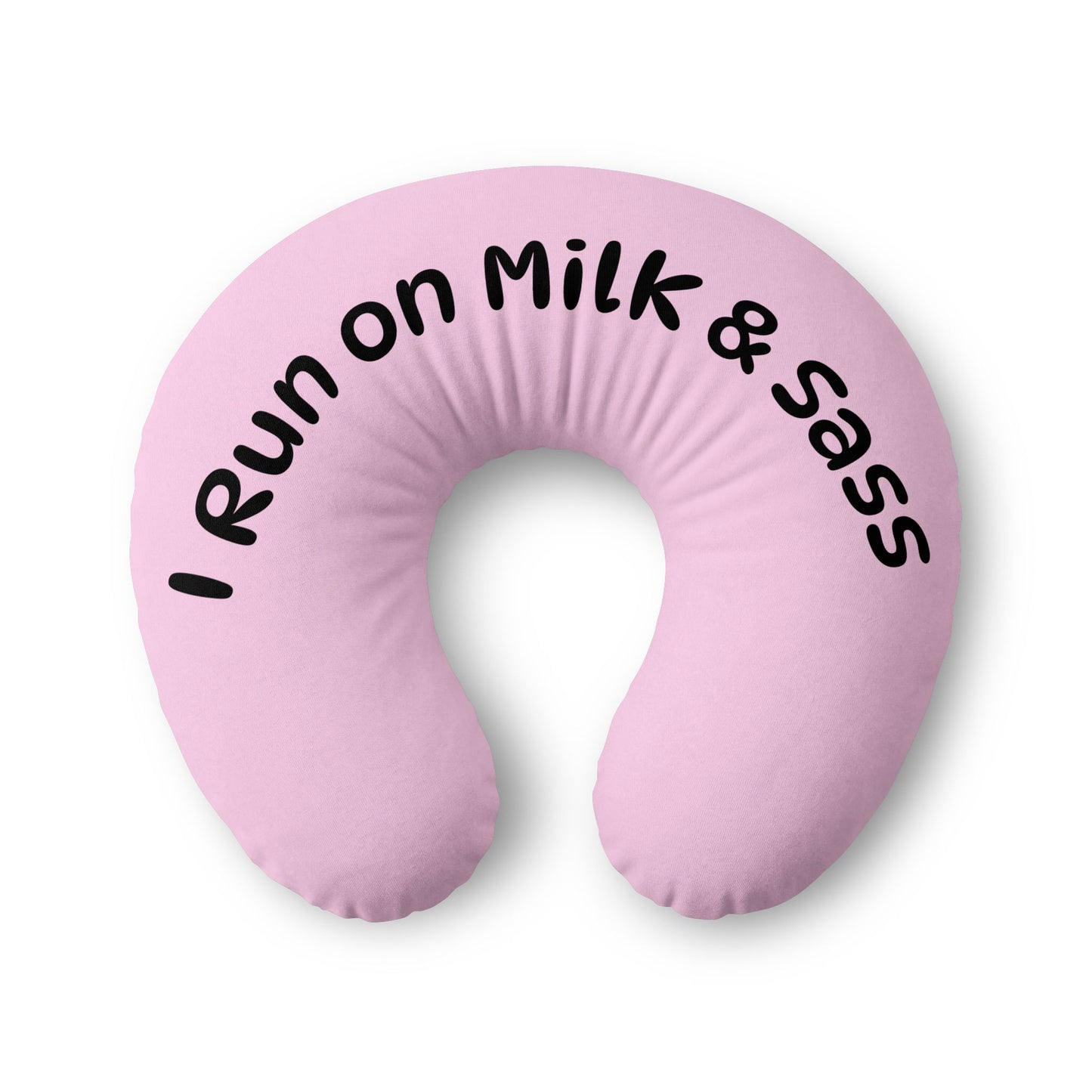Baby Nursing Pillow Cover — Pink "I'm Hungry" Nursing Support Slipcover