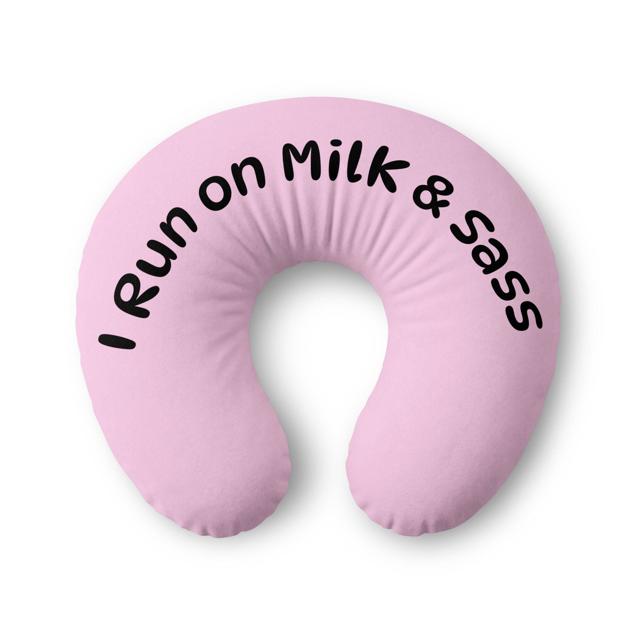 Baby Nursing Pillow Cover — Pink "I'm Hungry" Nursing Support Slipcover