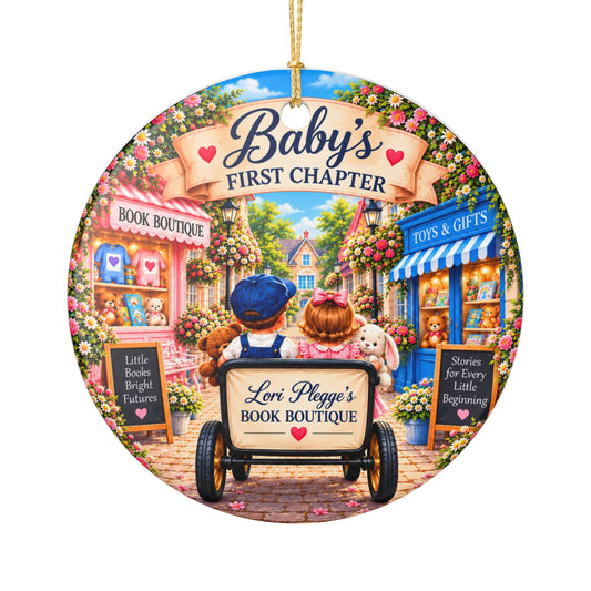 Baby’s First Chapter Double-Sided Keepsake Ornament