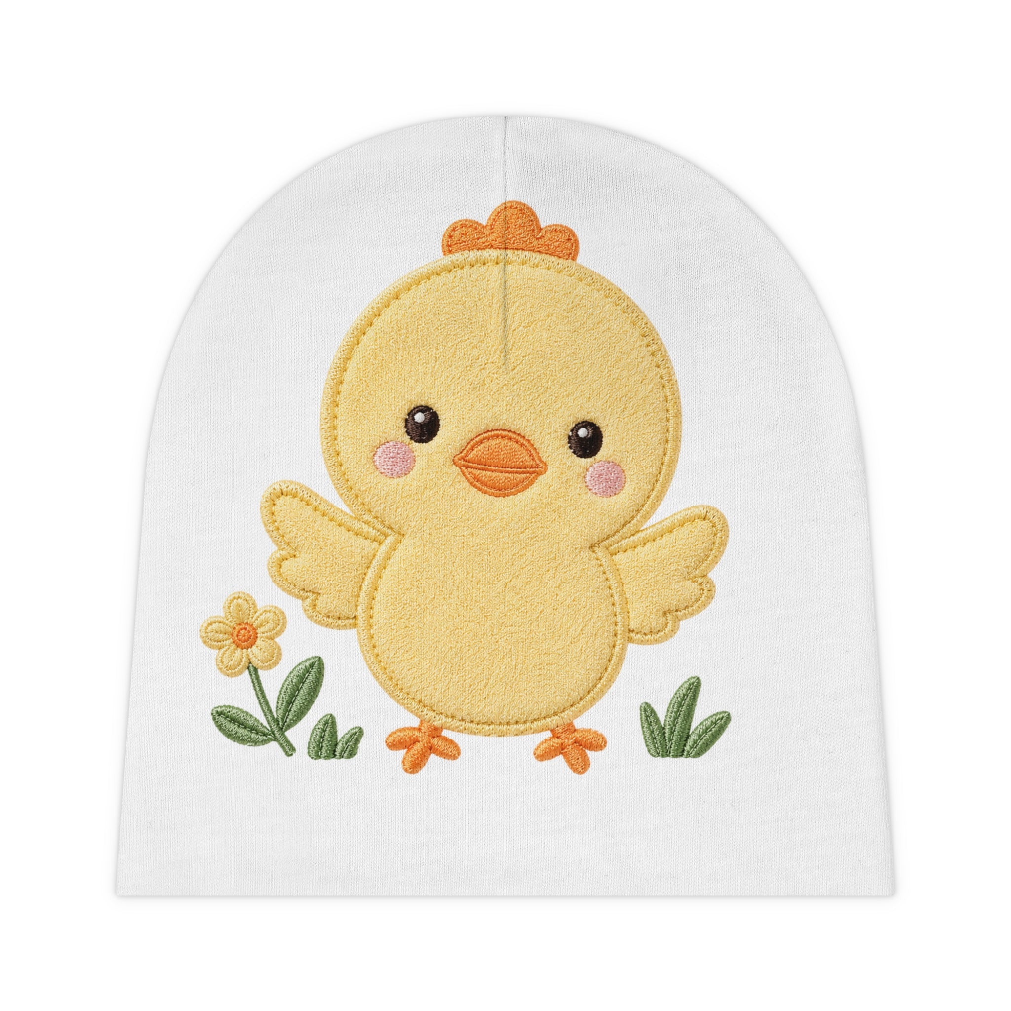Baby Beanie - Cute Yellow Chick – Soft Newborn Hat for Spring & Easter