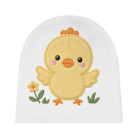 Baby Beanie - Cute Yellow Chick – Soft Newborn Hat for Spring & Easter
