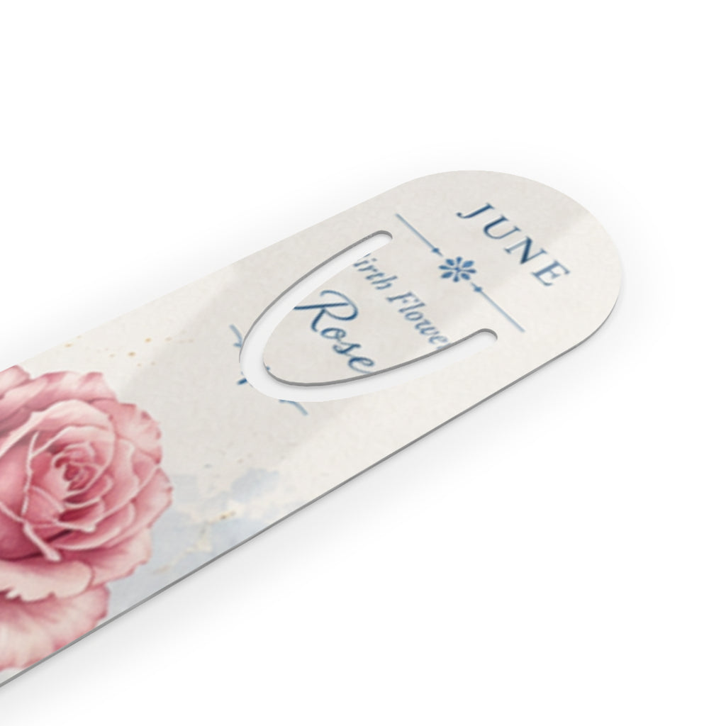 Bookmark (f) - June Rose Floral – Botanical Metal Book Marker