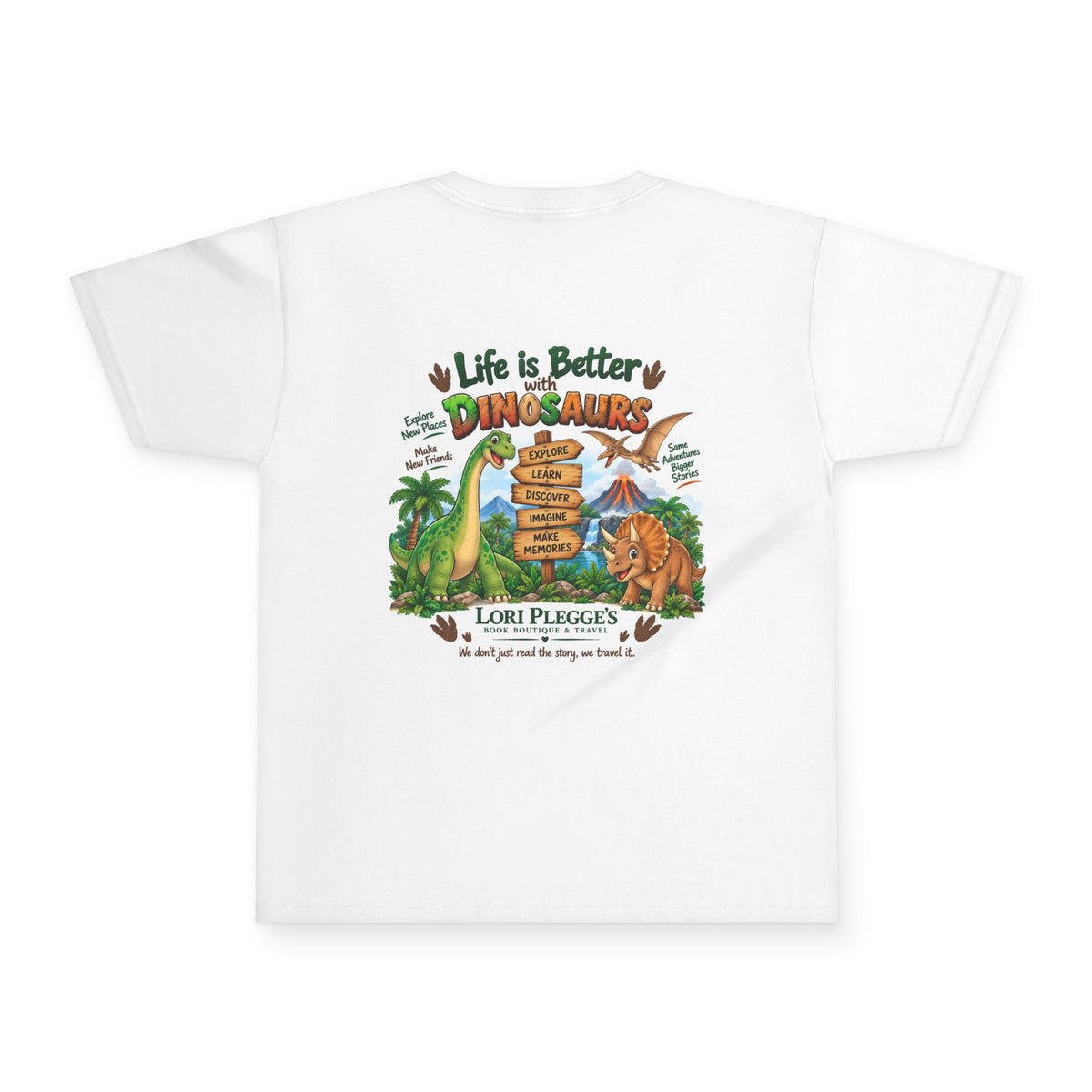 Dinosaur Adventure Youth T‑Shirt — "Life Is Better with Dinosaurs" Kids Tee